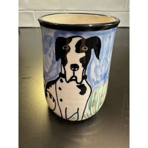Darling KAREN DONLEAVY / KD Hand Painted Dog 15oz Mug Great Dane